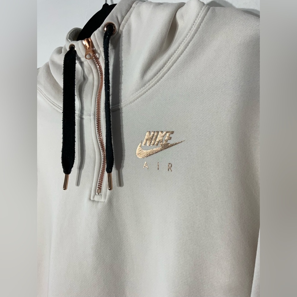 Nike Cream Relaxed Fit Hoodie Sweatshirt - Picture 5 of 8
